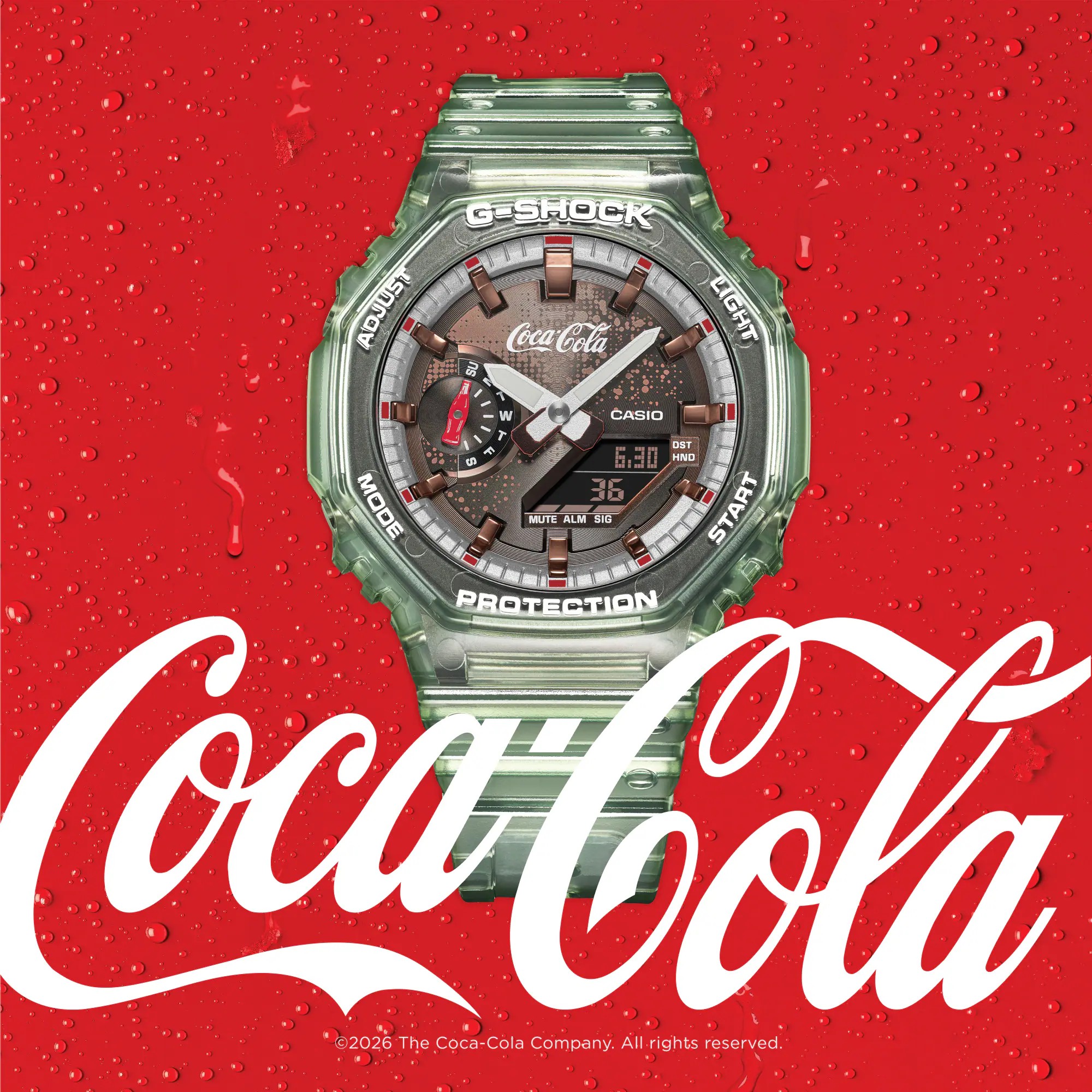 Casio Armbanduhr GA-2100CC-3AER G-SHOCK x Coca-Cola® Limited Edition