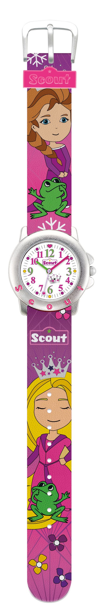 Scout Kinder Armbanduhr Star Kids 280393037 Prinzessin, Frosch