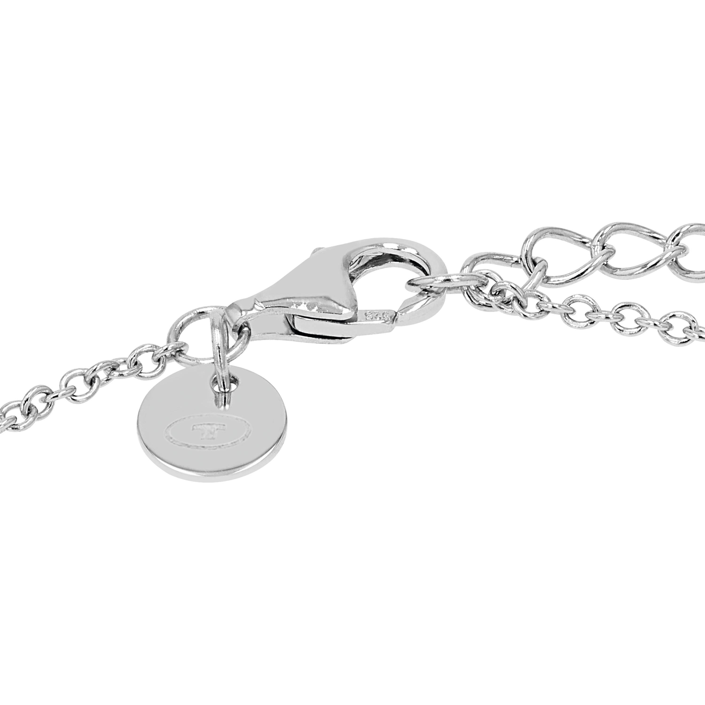 Tom Tailor Mädchen Armband 2101374 Herz Silber 925 synth. Zirkonia weiß