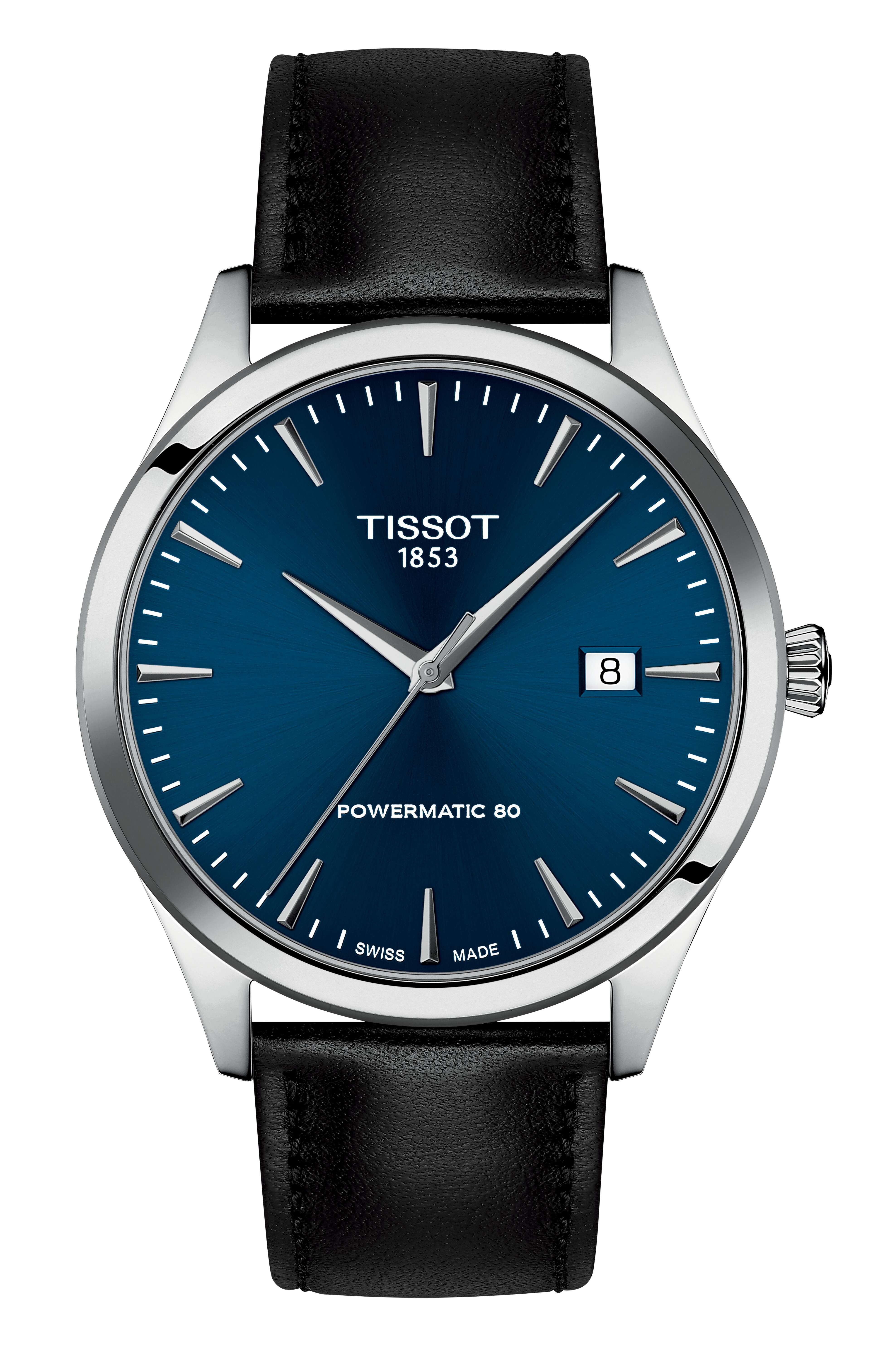 Tissot Herren Armbanduhr T158.407.16.041.00 Classic Dream 40 mm Powermatic 80 mit Lederband schwarz