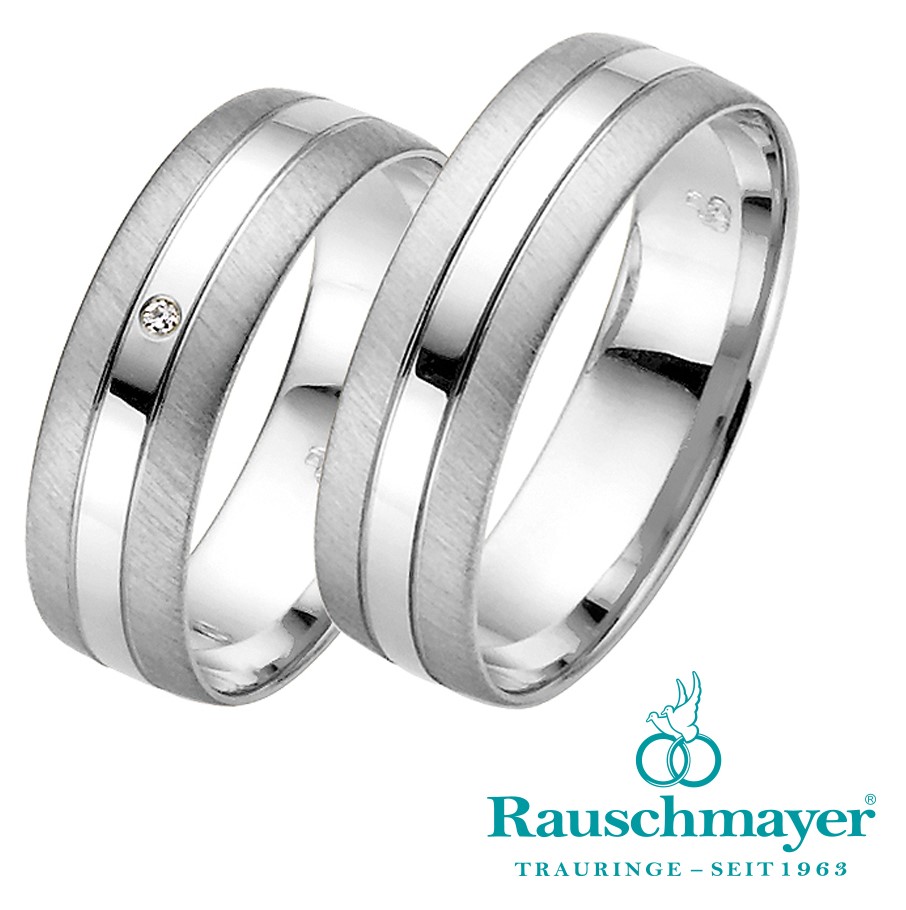 Eheringe Trauringe Rauschmayer Easy Line 20-03685 21-03685 Weißgold