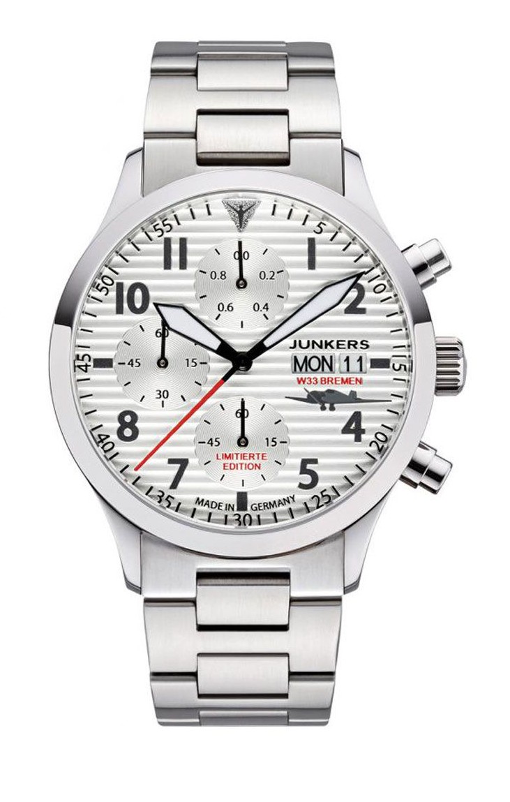 Junkers Herren Armbanduhr 9.14.02.03.M Chronograph W33 Bremen Limited Edition