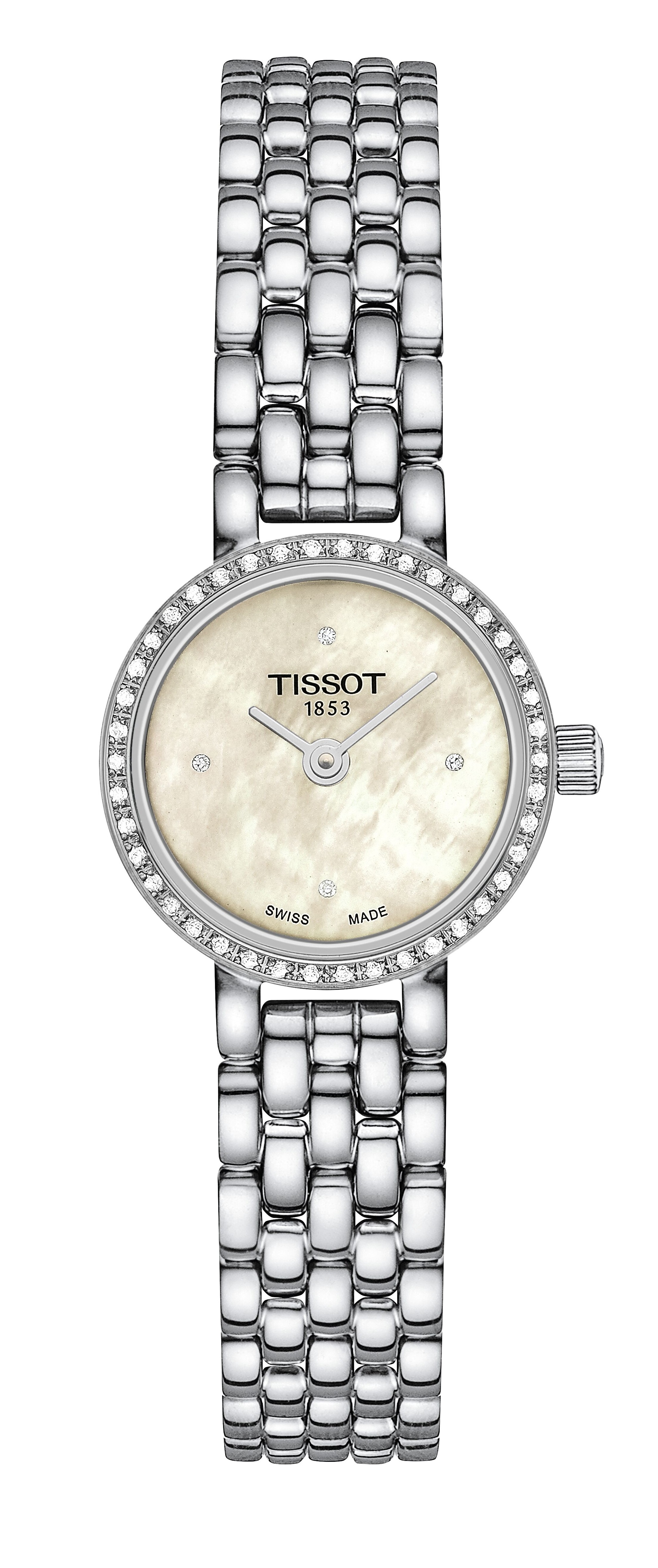 Tissot Damen Armbanduhr T140.009.61.116.00 Lovely 19,5mm Edelstahl und Diamantbesatz
