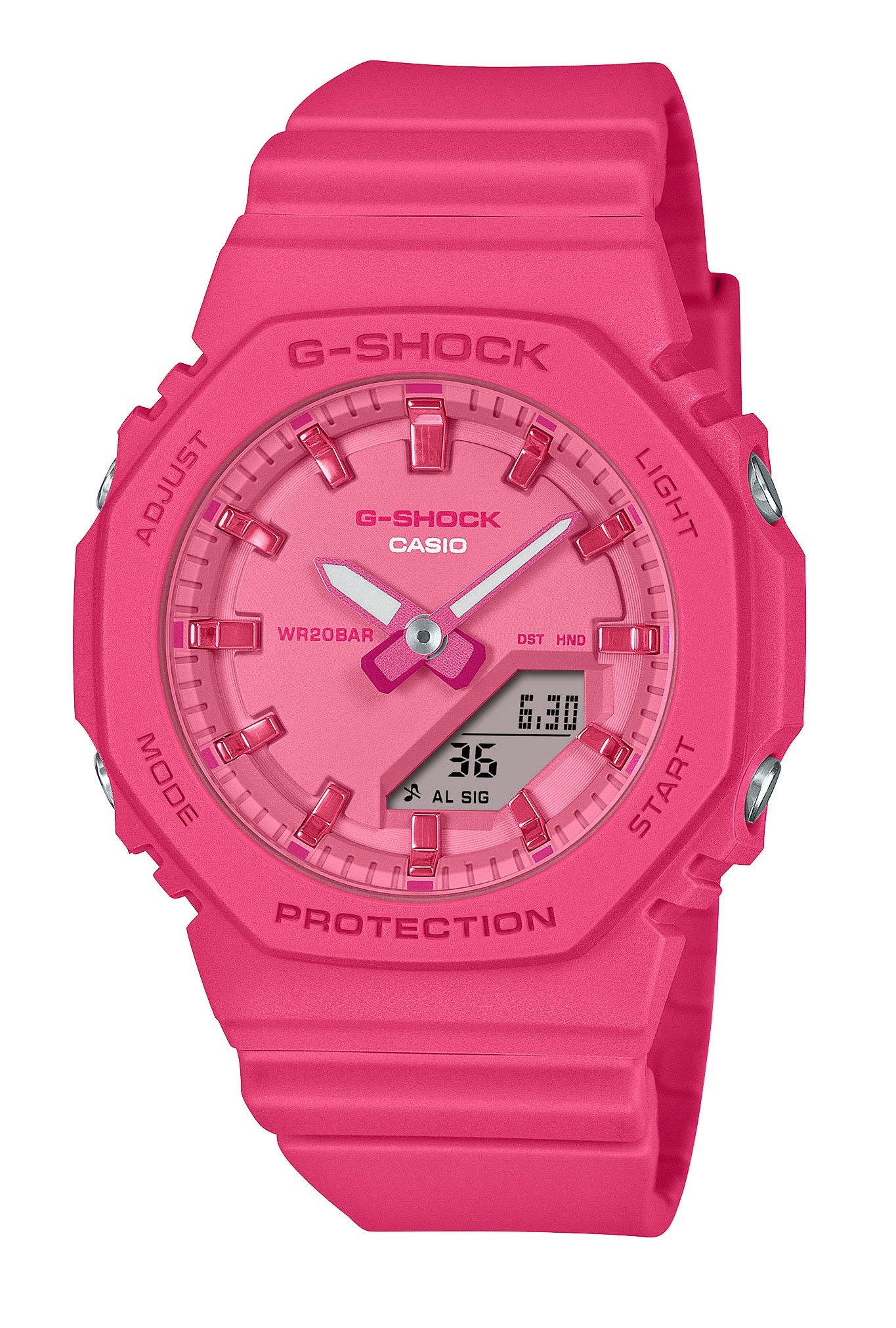 Casio Damen Armbanduhr G-Shock GMA-P2100PP-4AER analog digital Pink