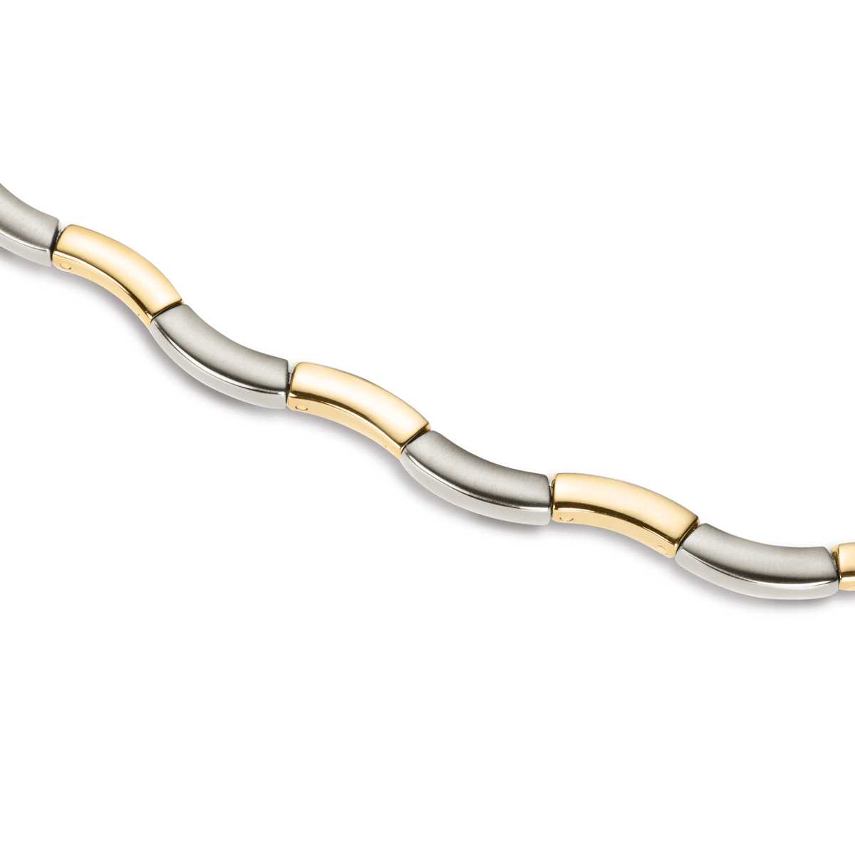 Boccia Damen Collier 0844-02 Titan bicolor goldplattiert