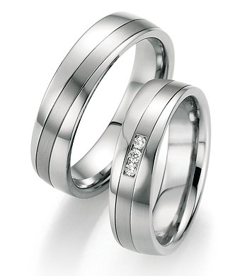 Eheringe Trauringe Ruesch Steel Evolution 88/20100 88/20090 Edelstahl Brillant