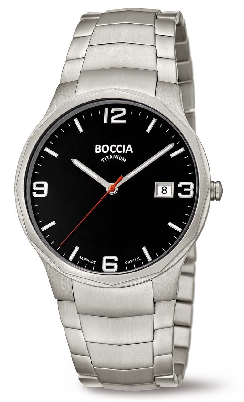 Boccia Herren Armbanduhr Classic 3656-02 Titan