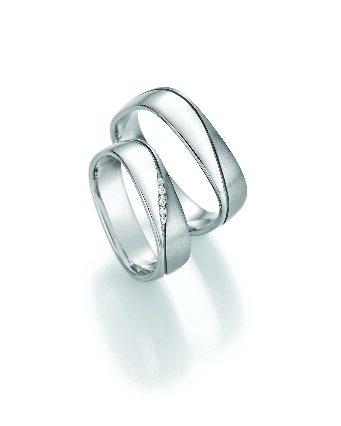 Eheringe Trauringe White Style Silver Dreams Brilliant 55-30050 / 55-30060