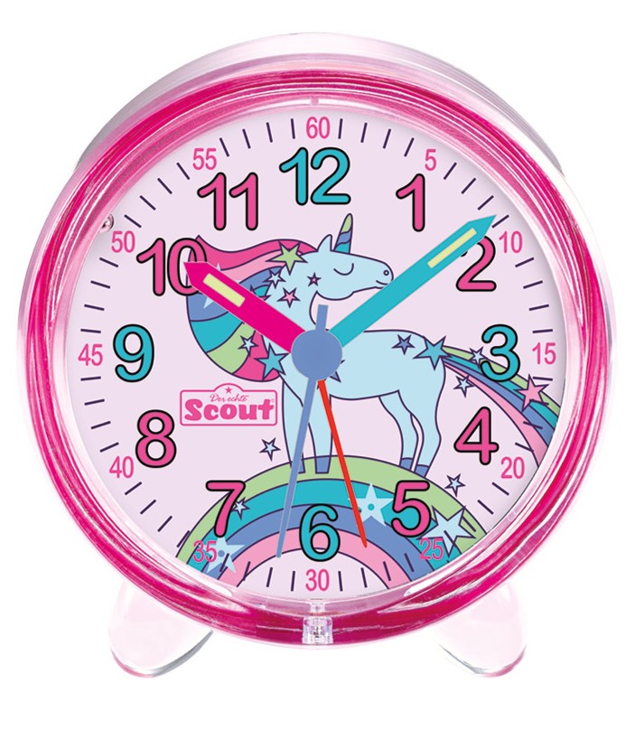 Scout Kinder Wecker 280001058 Favorit Einhorn Regenbogen