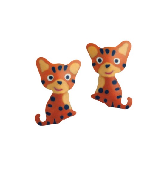 Scout Ohrstecker 262000012 Silber 925/- Tiger orange
