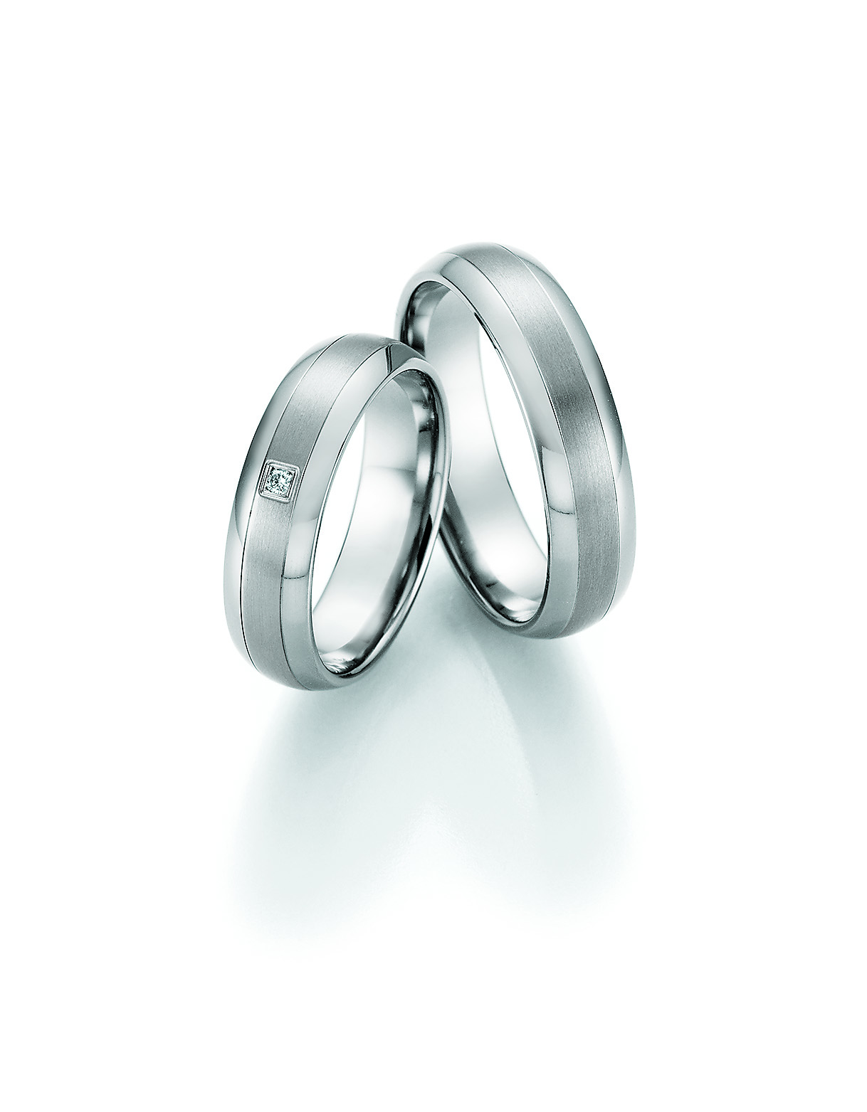 Eheringe Trauringe White Style Titan Emotion 77-10010 / 77-10020