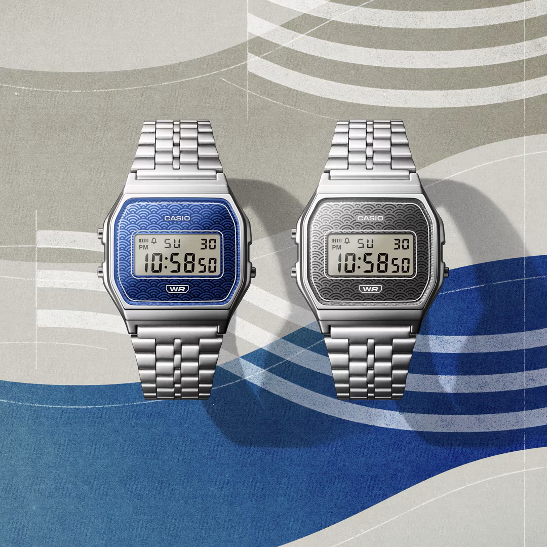 Casio Armbanduhr A159WEVJ-2ER Vintage Iconic digital blau