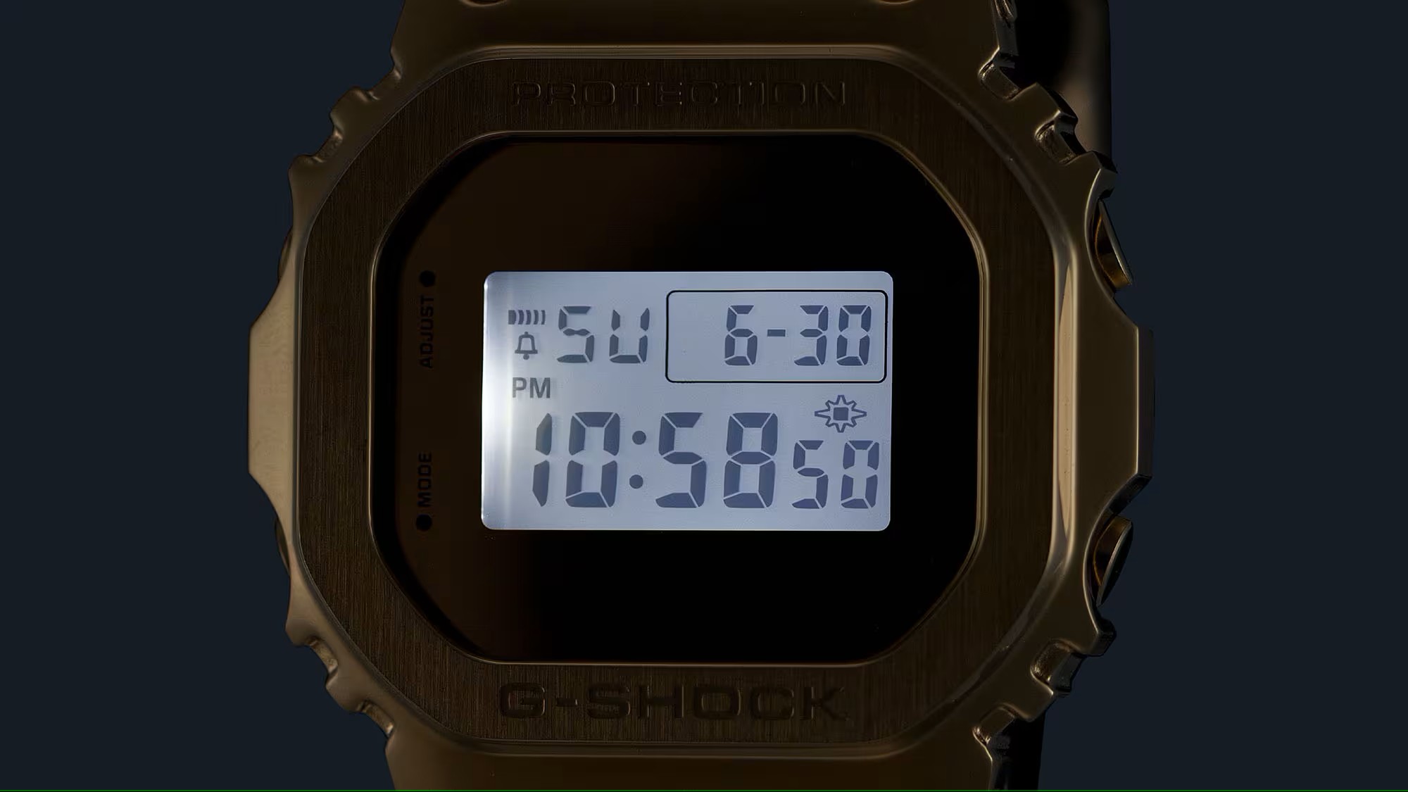 Casio Herren Armbanduhr G-Shock G-Steel GM-5600YMG-9ER goldfarben