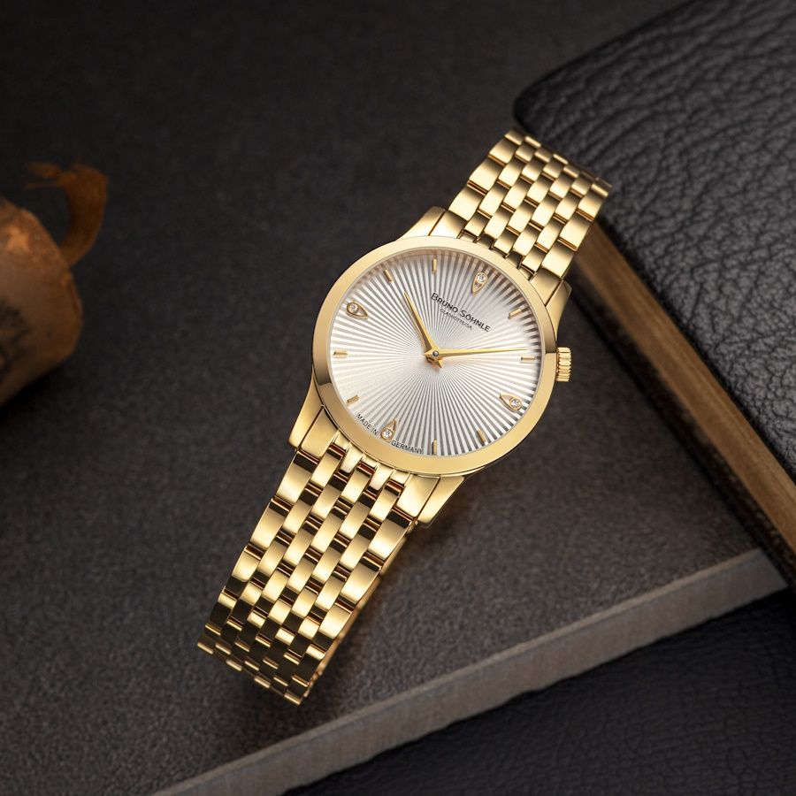 Bruno Söhnle Damen Armbanduhr Bologna IV 17-33231-240 Edelstahl IP Gold