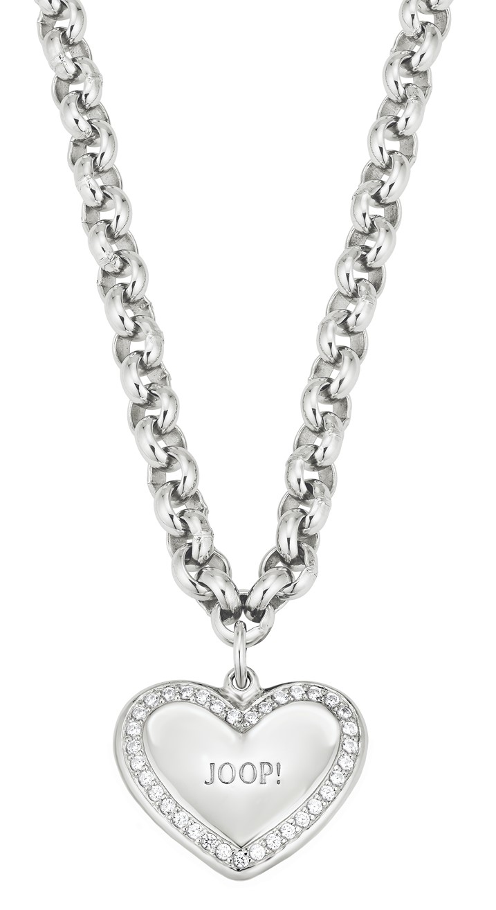 JOOP! Halskette 2024891 Herzanhänger Zirkonia Silber 925