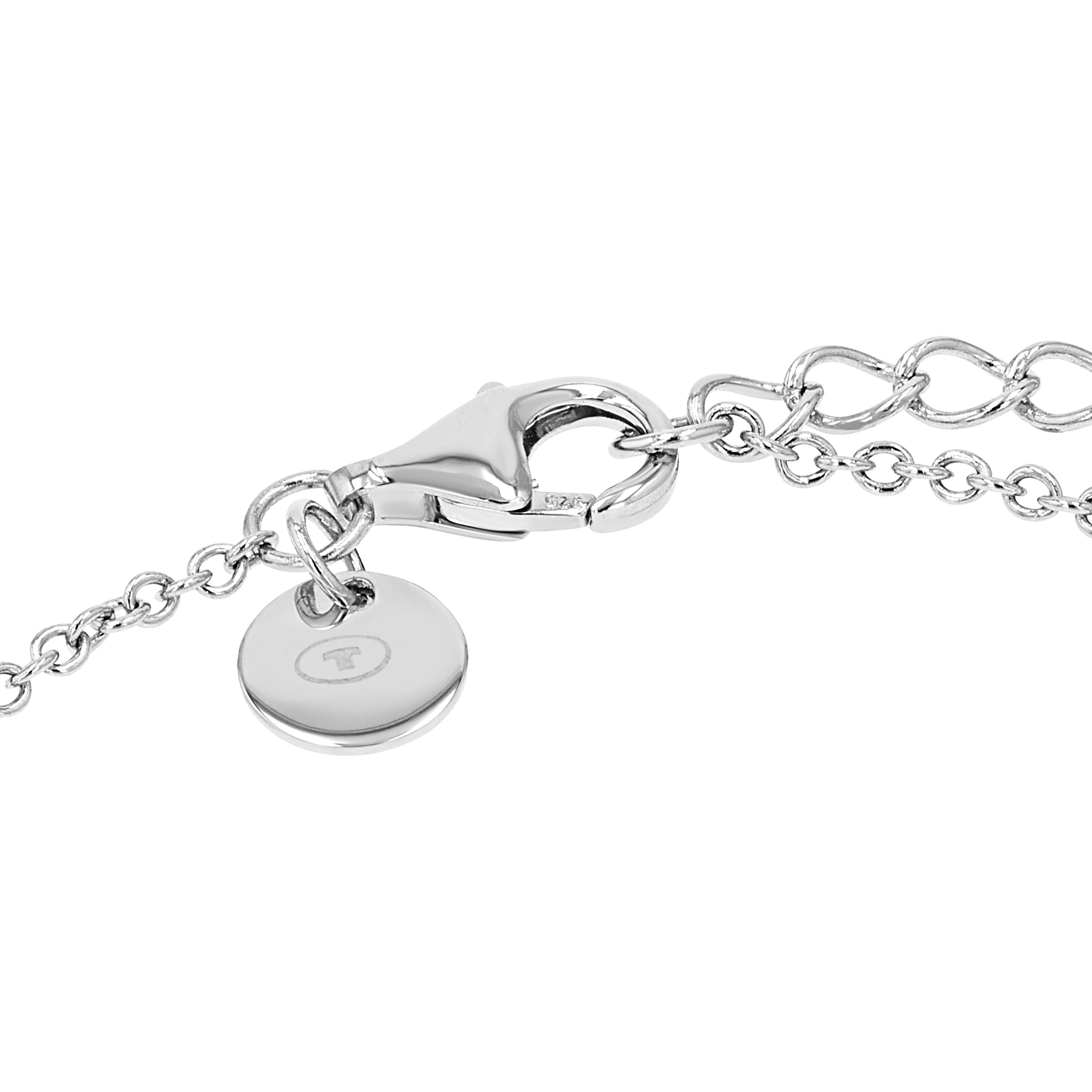 Tom Tailor Mädchen Armband Kreuz und Herz 2101382 Silber 925 synth. Zirkonia