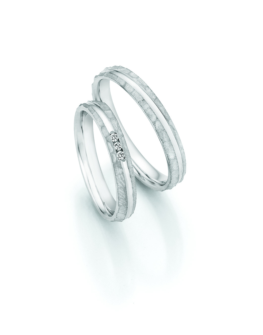 Eheringe Trauringe White Style Silver Legends 55-33050 / 55-33060