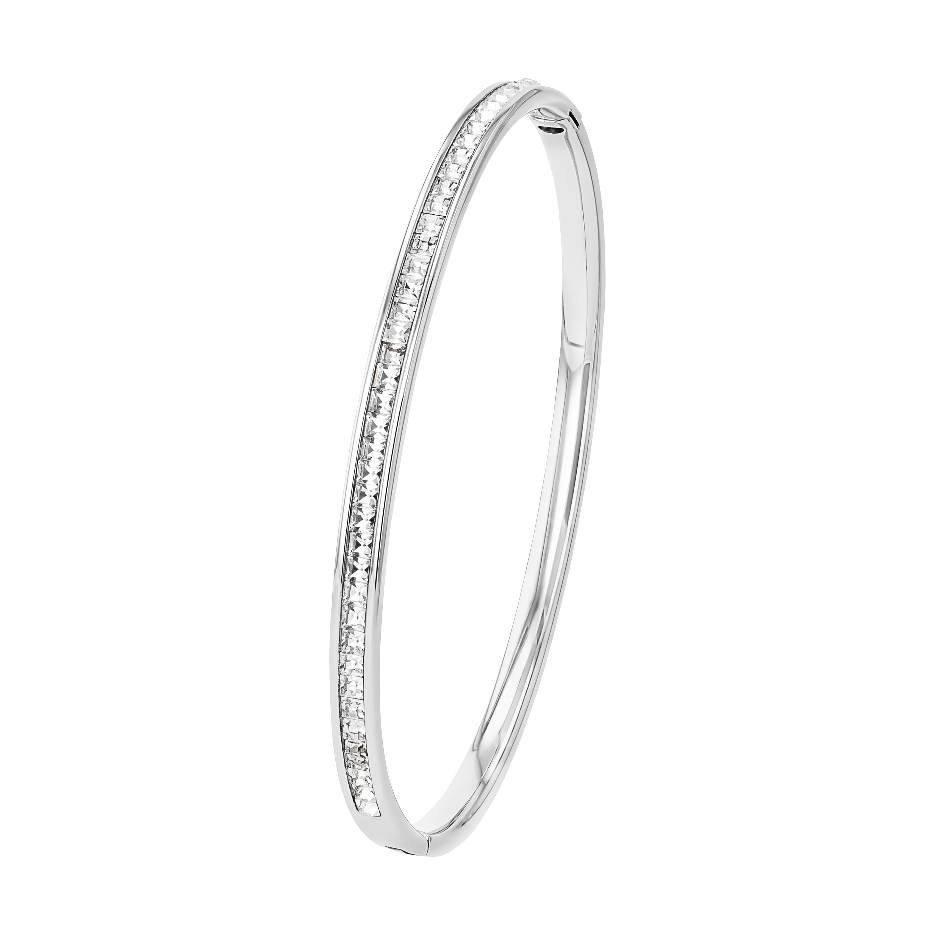 Tom Tailor Damen Armreif 2101404 Edelstahl mit Kristallglas-Steinen