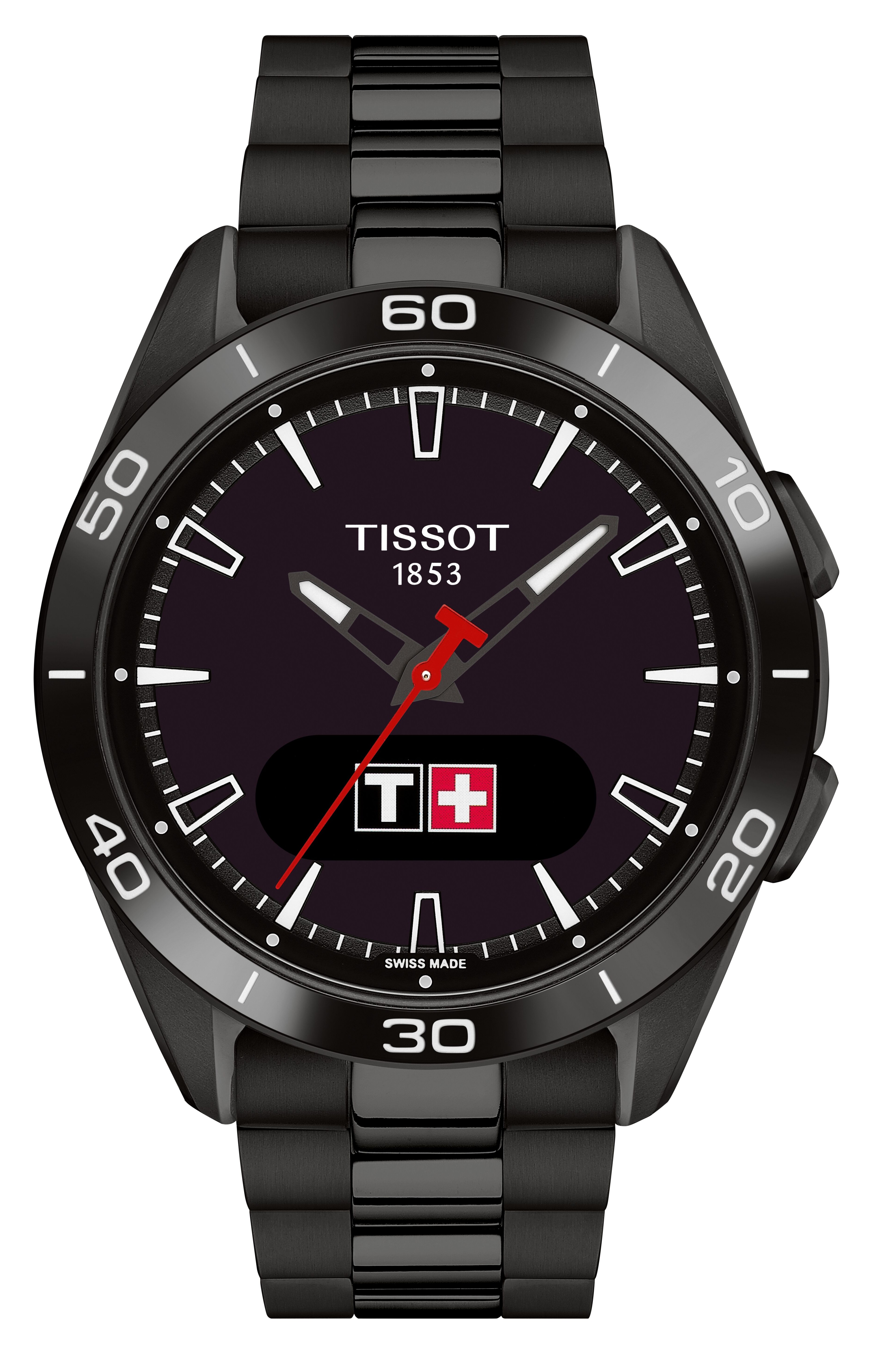 Tissot Herren Armbanduhr T153.420.44.051.01 T-Touch Connect Sport 43.75mm Titan Schwarz