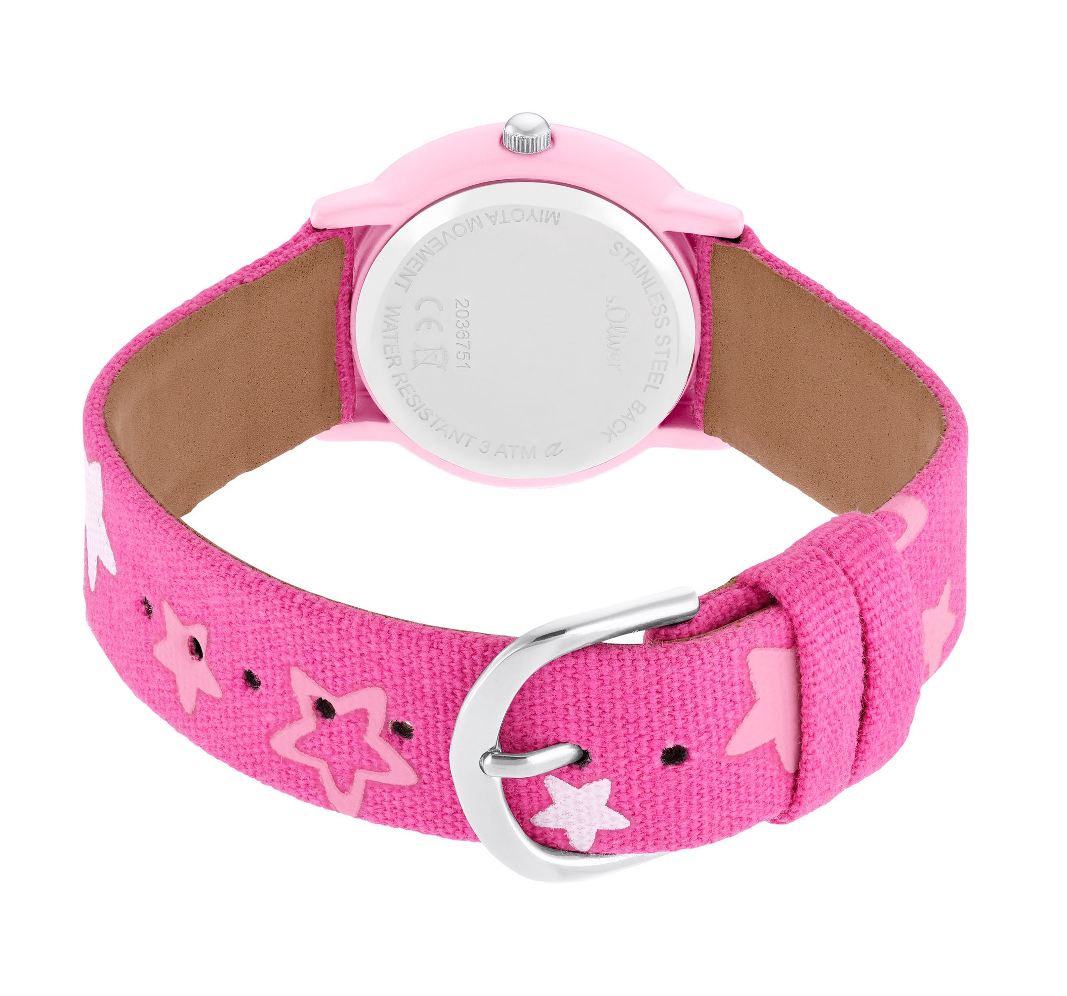 s.Oliver Kids Armbanduhr 2036751 Textilband pink