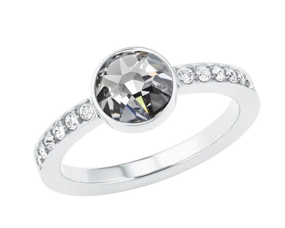s.Oliver Damenring 2026152 Edelstahl mit Swarovski® Kristallen
