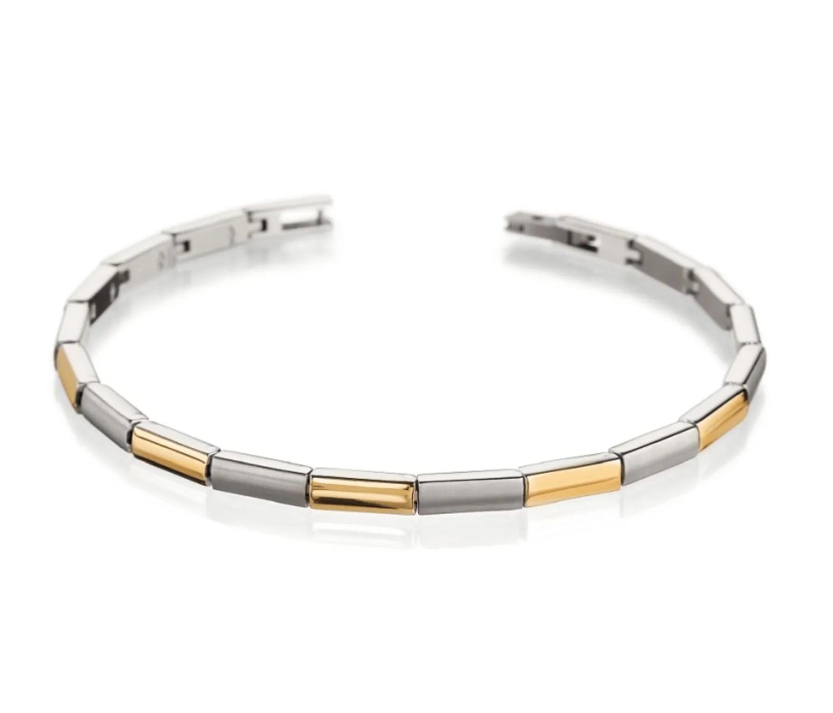 Boccia Damen Armband 0387-02 Titan bicolor goldplattiert