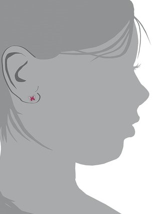 Lillifee Ohrstecker 2034006 Schmetterling Silber 925 Preciosa pink