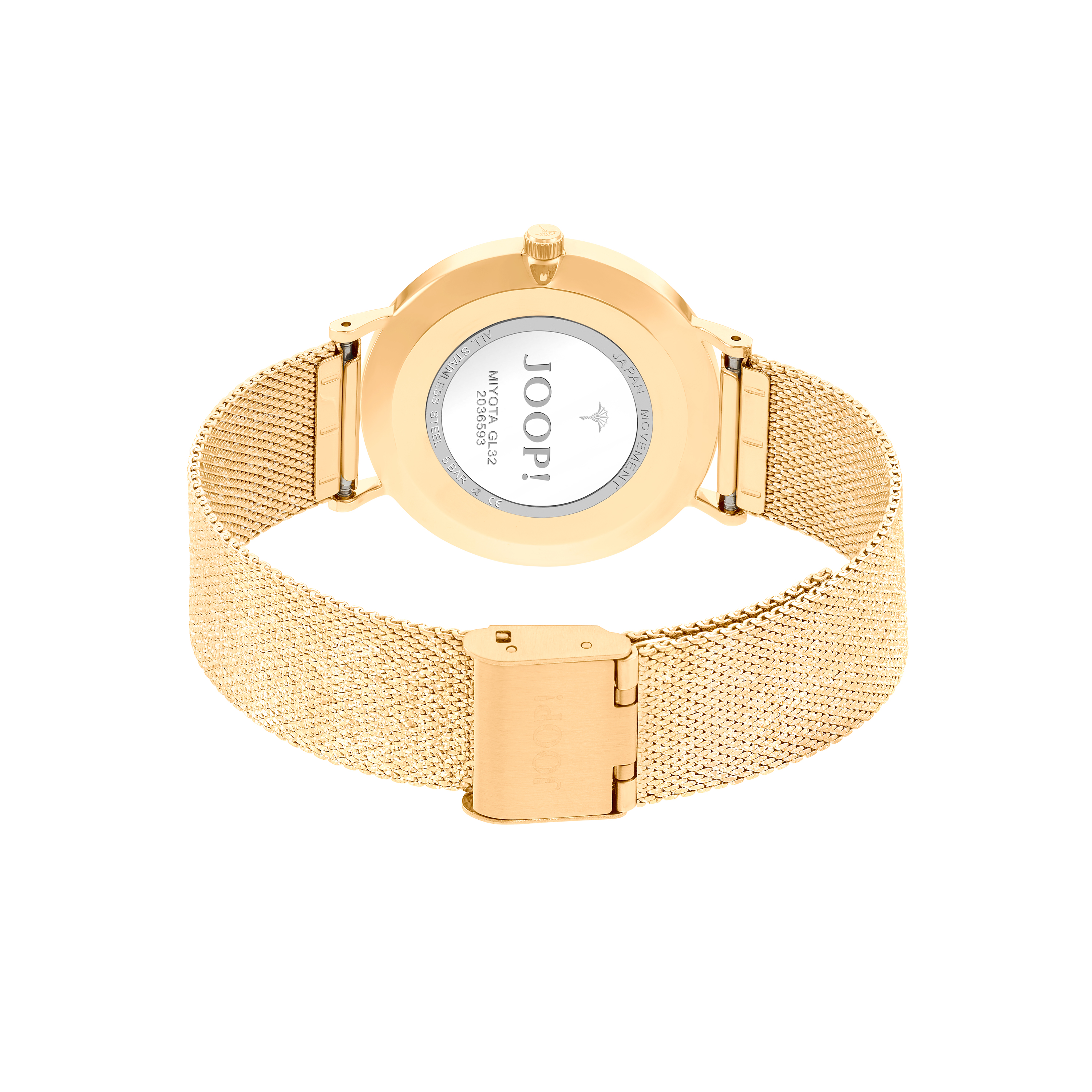 JOOP! Damen Armbanduhr 2036593 Edelstahl gelbgold IP