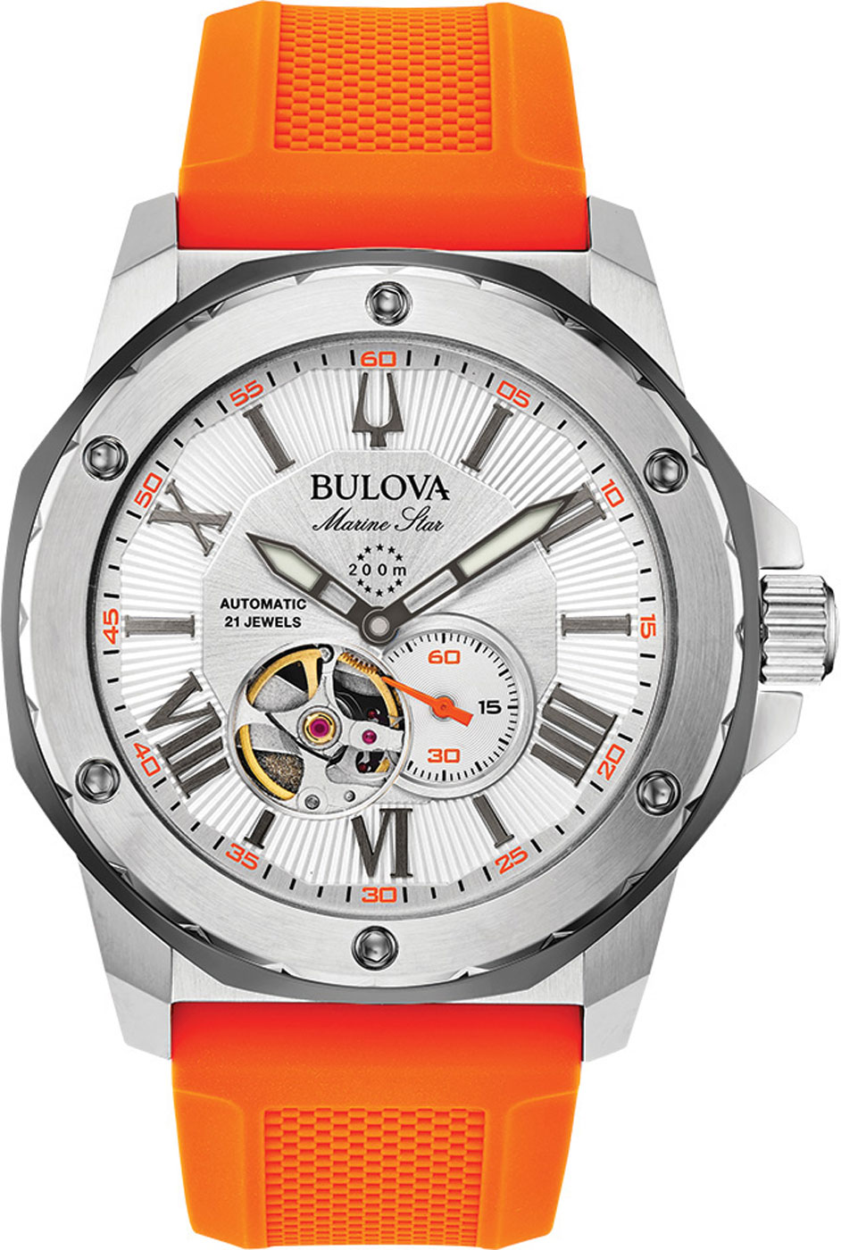 Bulova Herren Armbanduhr 98A226 Marine Star Automatik