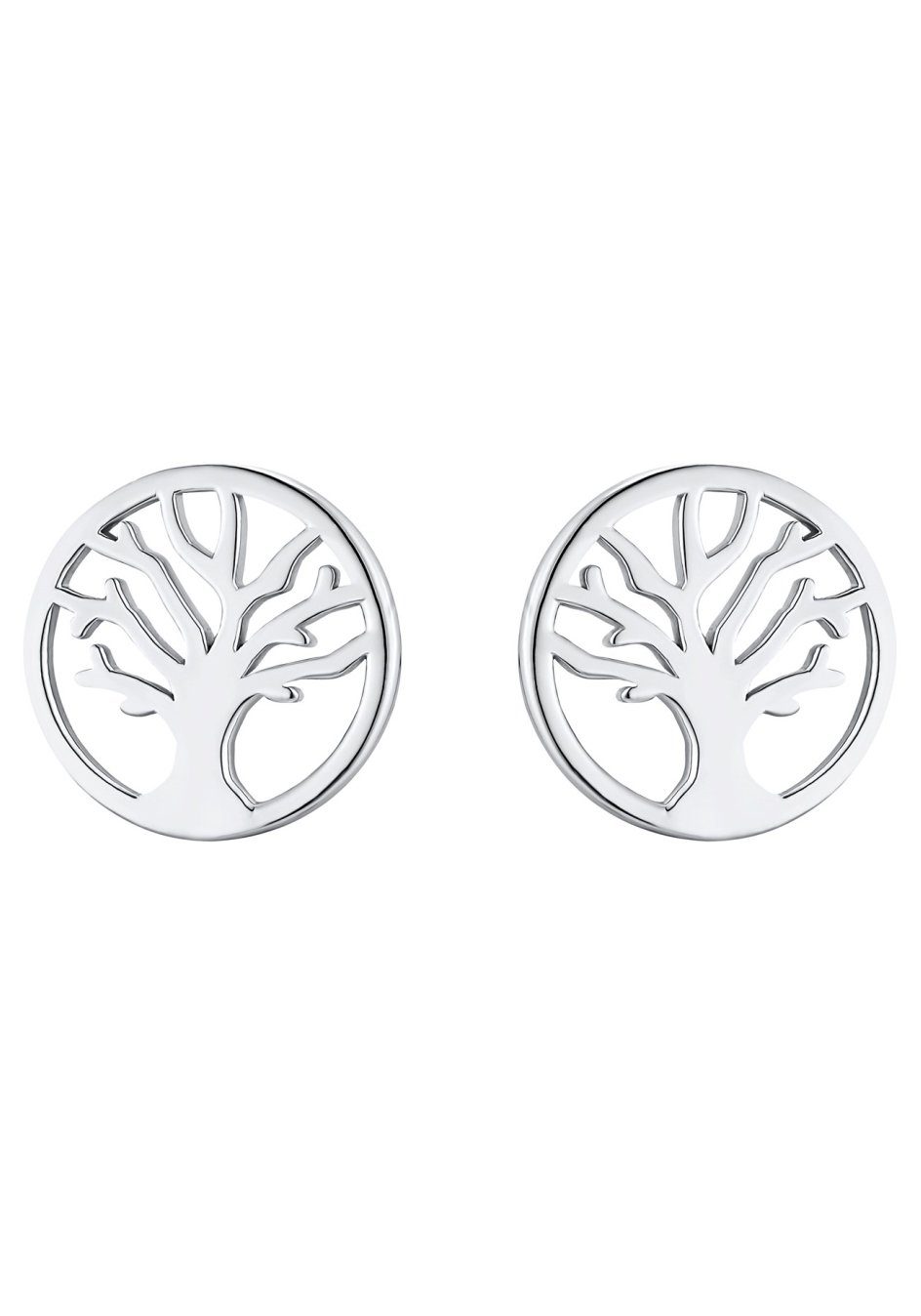 s.Oliver Damen Ohrstecker 2034185 Lebensbaum Silber 925