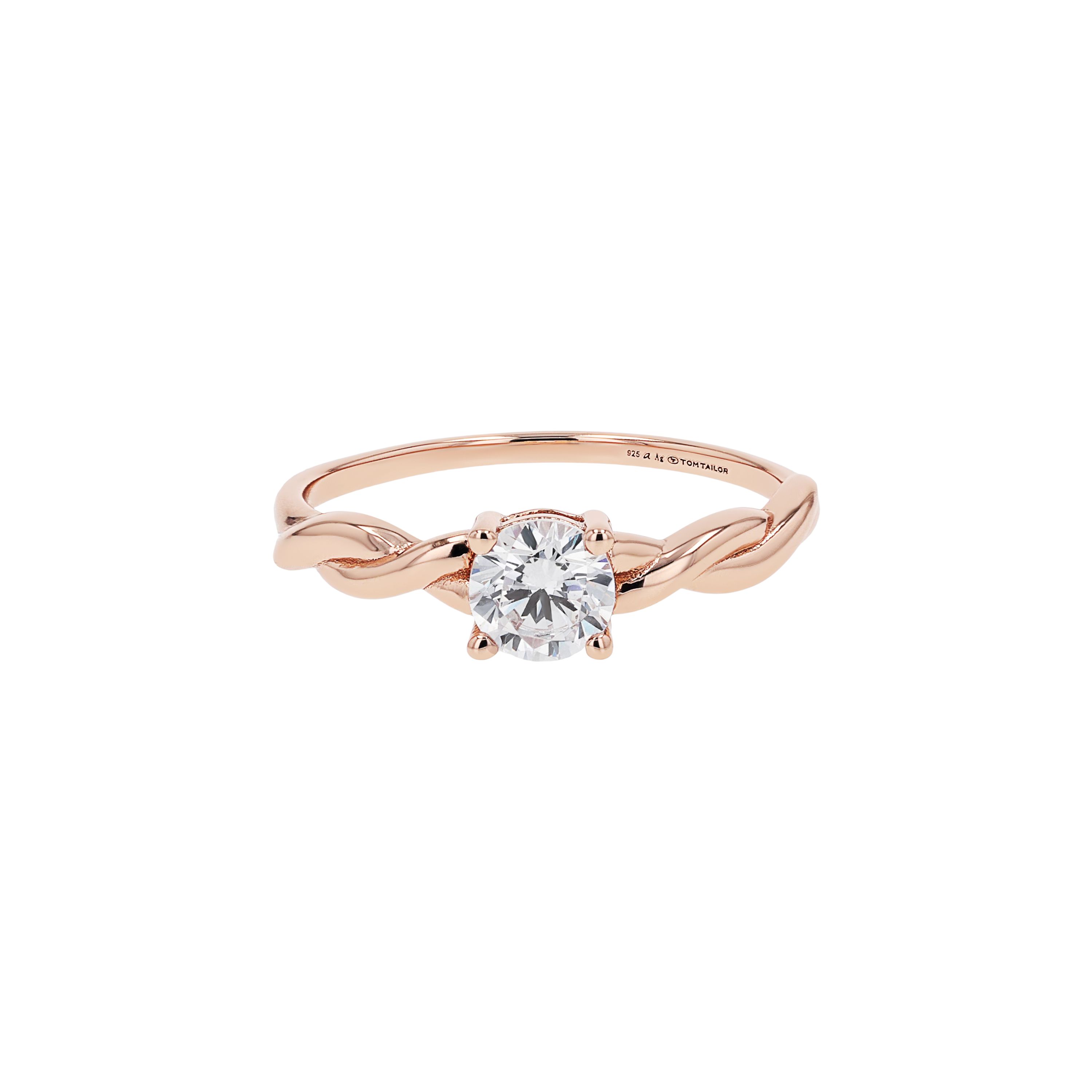 Tom Tailor Damen Ring 2101314 2101315 2101316 2101317 Silber rosévergoldet mit  synth. Zirkonia