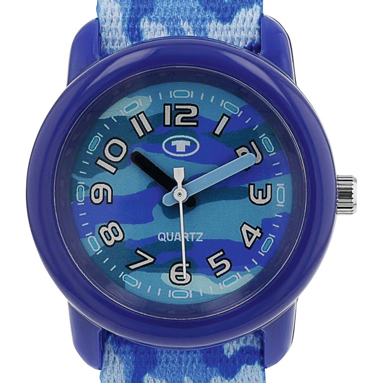 Tom Tailor Kinder Armbanduhr 2100712 Textilband Camouflage