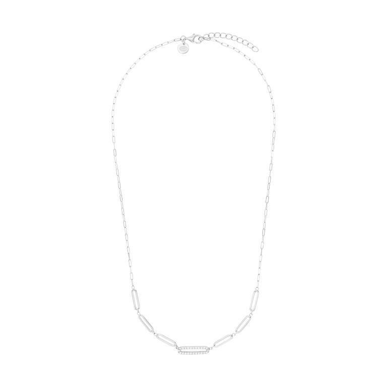 Tom Tailor Damen Halskette 2100557 Silber 925 mit synth. Zirkonia