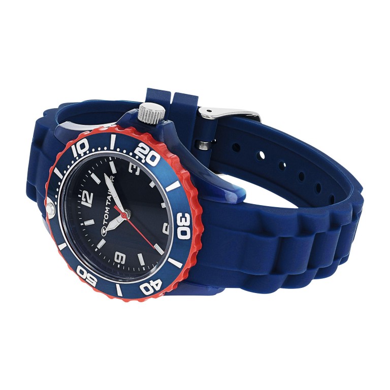 Tom Tailor Jungen Armbanduhr 2100705 Silikonband dunkelblau
