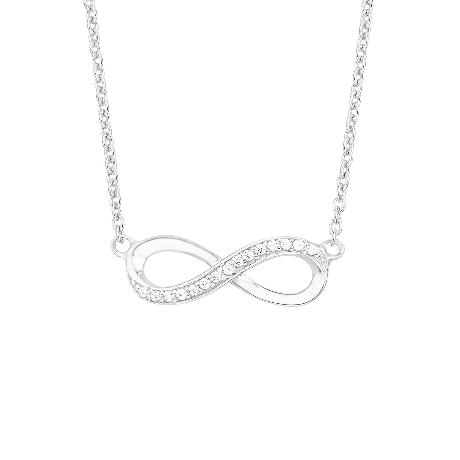 s.Oliver Damen Halskette 2012527 Infinity Silber Zirkonia