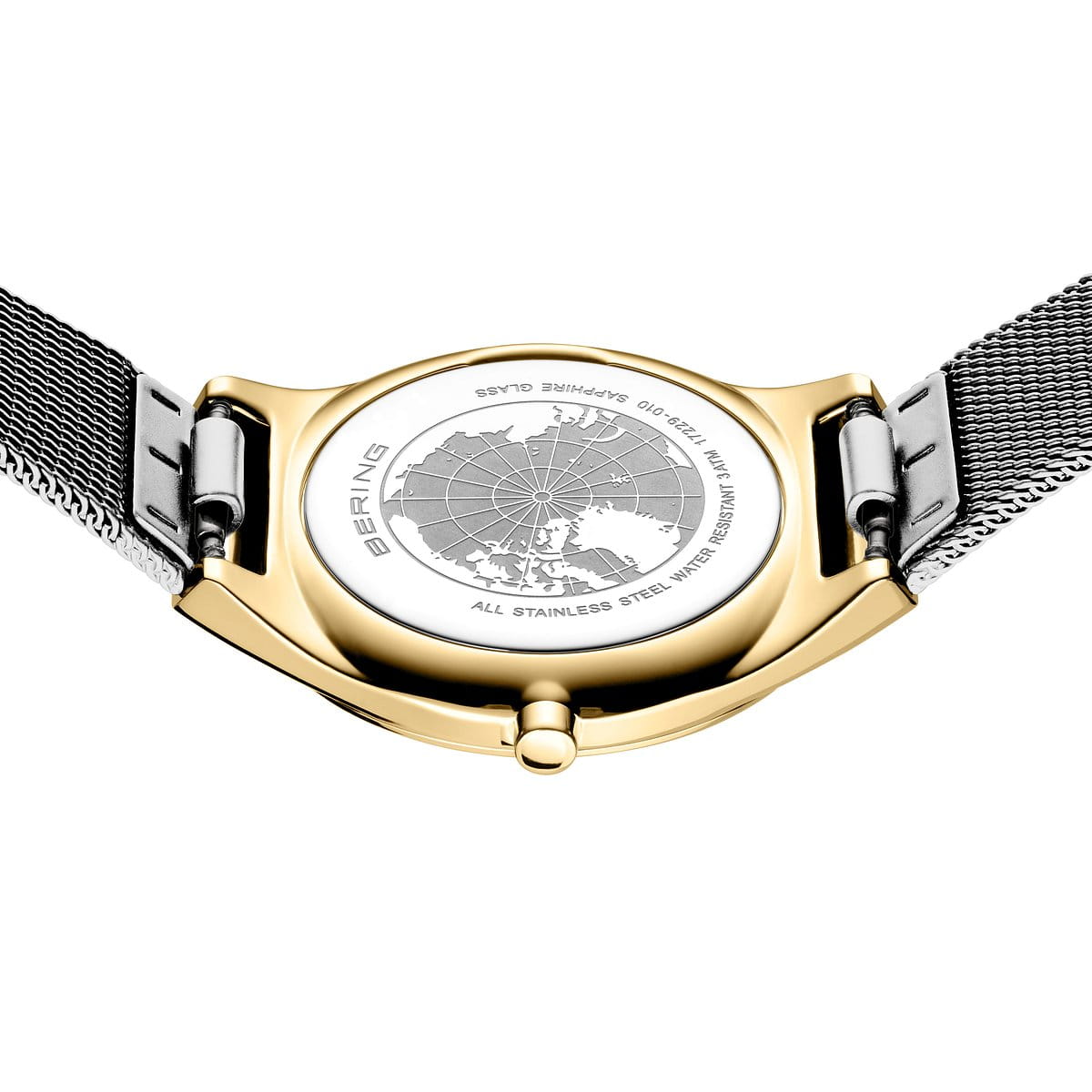 Bering Damen Armbanduhr 18729-010 Ultra Slim bicolor Milanaiseband