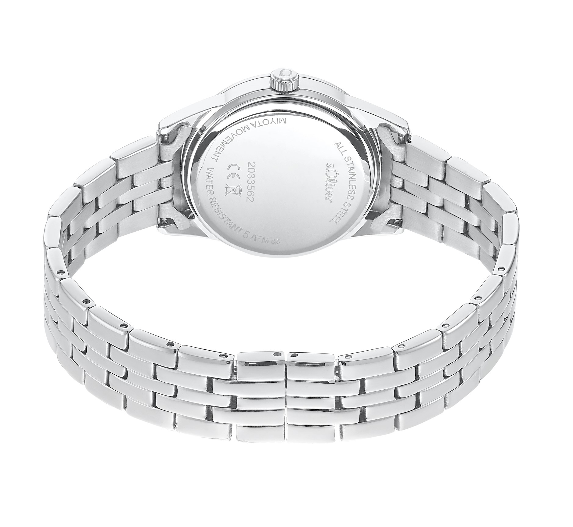 s.Oliver Damen Armbanduhr 2033562 Edelstahl Zirkonia