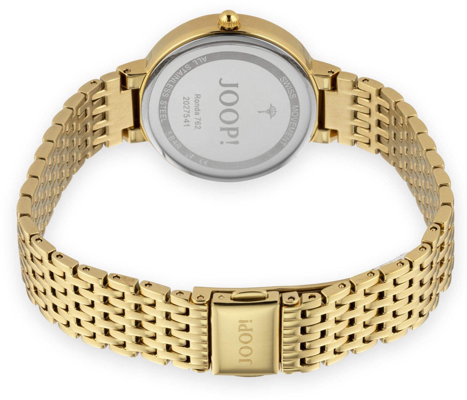 JOOP! Damen Armbanduhr 2027541 Edelstahl Gelbgold IP