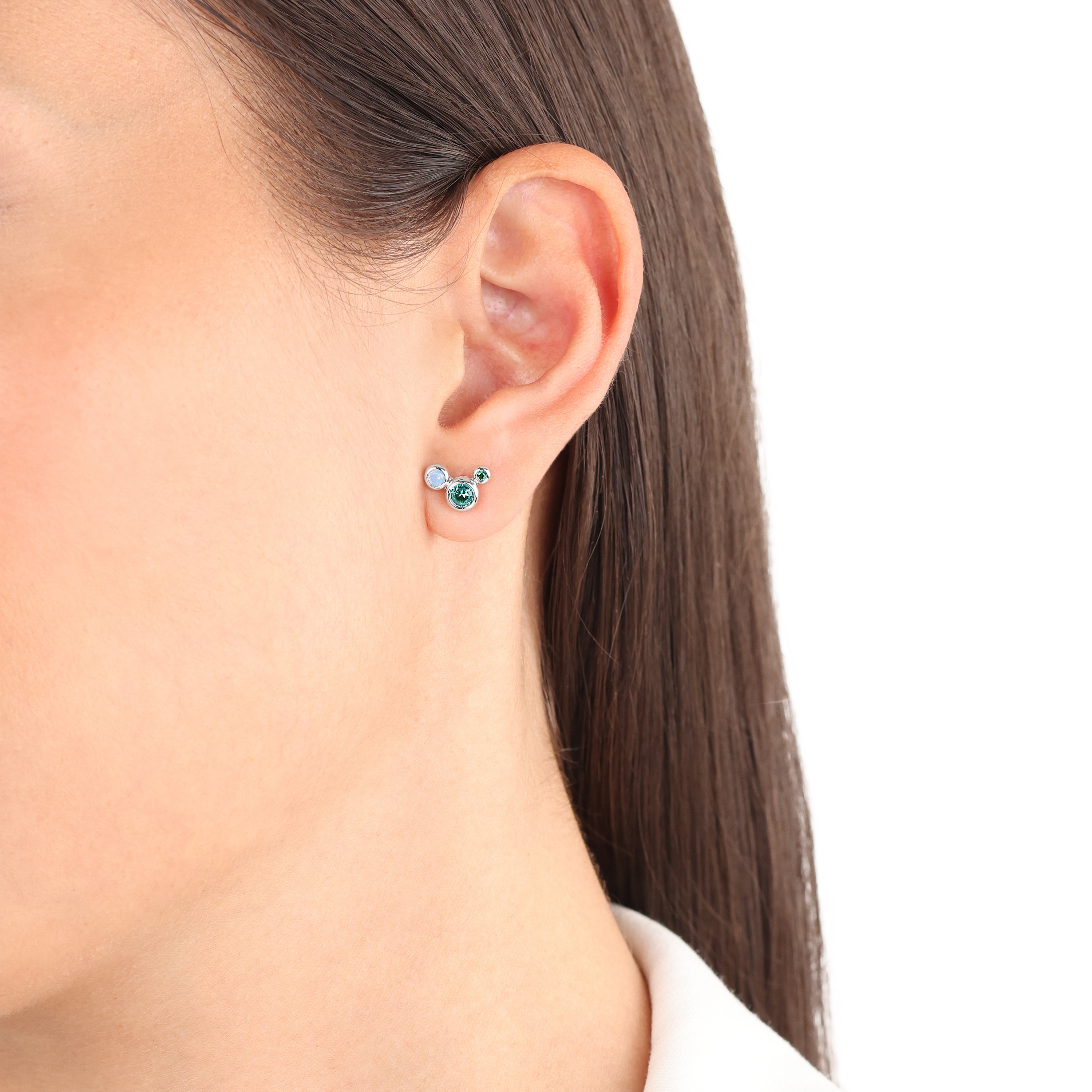 s.Oliver Damen Ohrstecker 2039704 Silber 925 synth. Zirkonia türkis