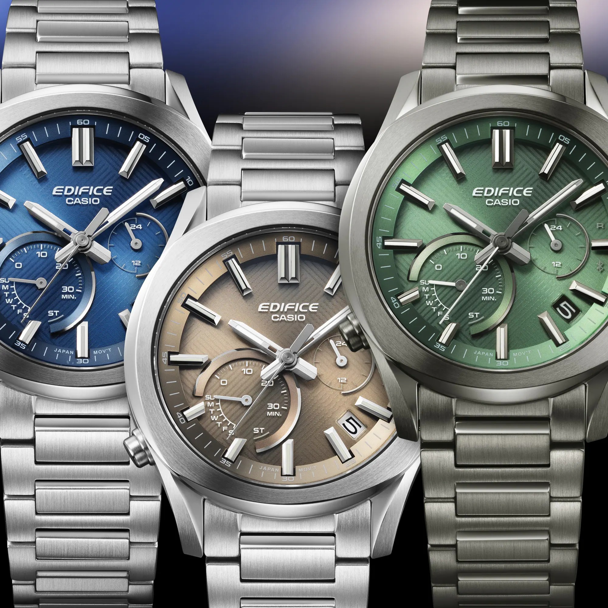 Casio Herren Armbanduhr Edifice EQB-1300D-5AEF Bluetooth Tough Solar
