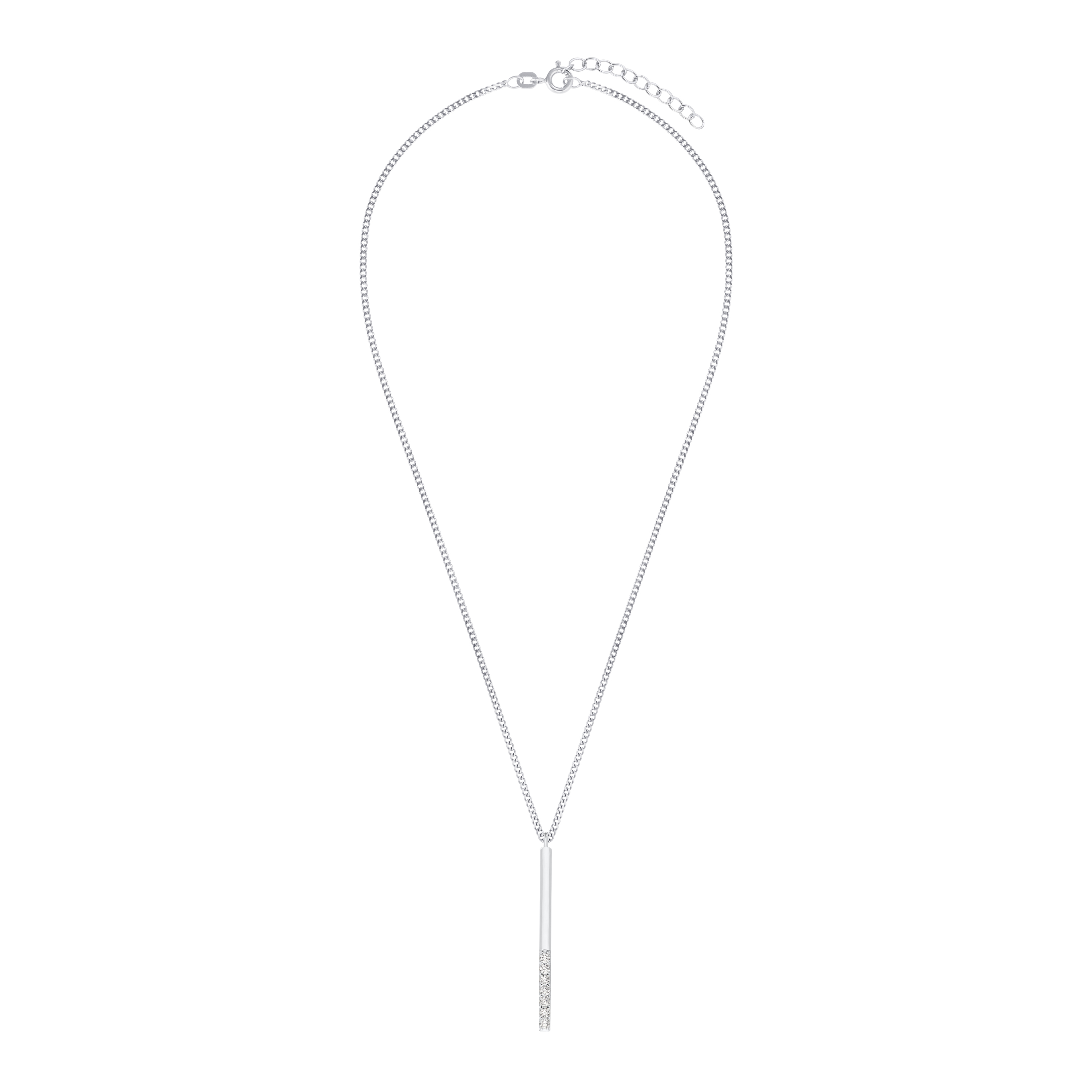 s.Oliver Damen Halskette 2031439 Anhänger Zirkonia Silber