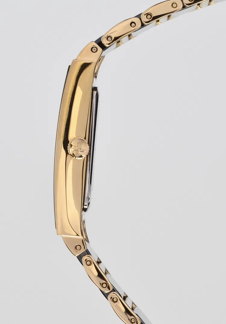 Jacques Lemans Damen Armbanduhr York 1-1651.1D Edelstahl IP Gold Keramik schwarz