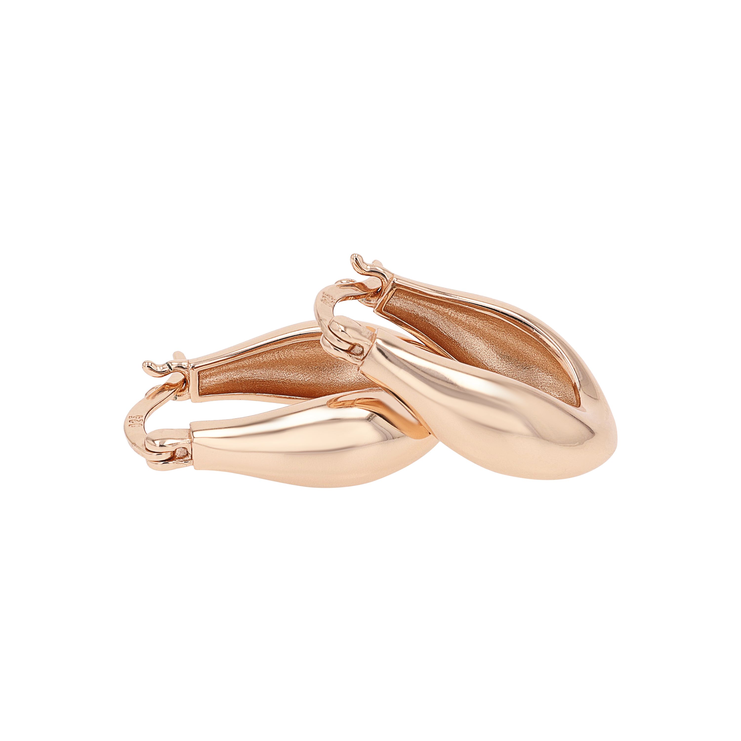 Tom Tailor Damen Creolen 2101240 Silber 925 rosévergoldet