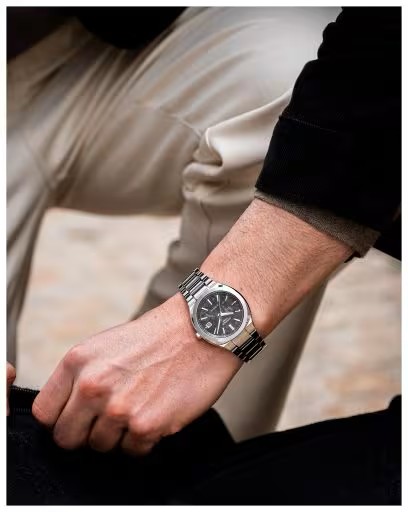 Casio  Herren Armbanduhr Edifice EFK-200CD-1AER Automatik Edelstahl mit Karbon-Zifferblatt