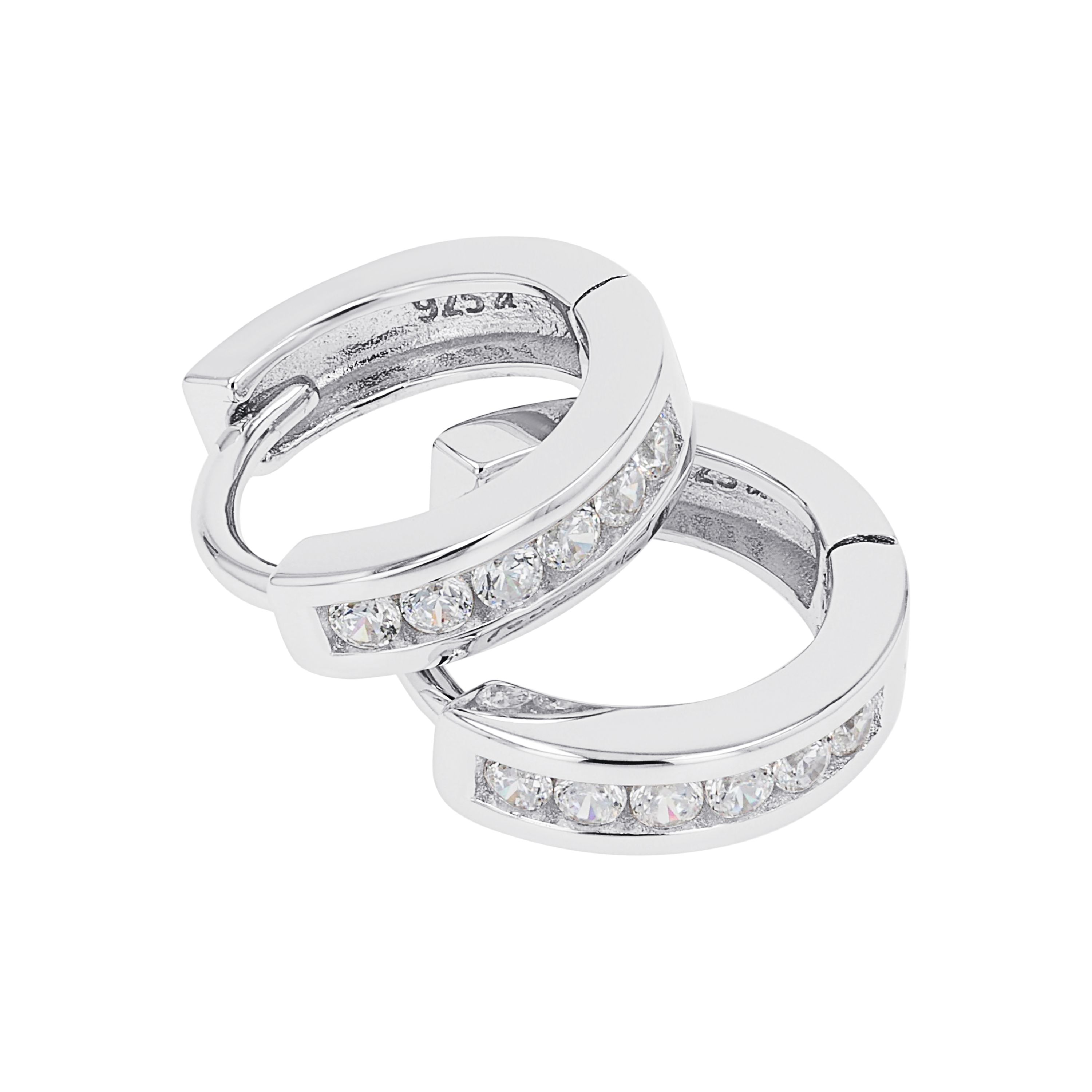Tom Tailor Mädchen Creolen 2101388 Silber 925 synth. Zirkonia