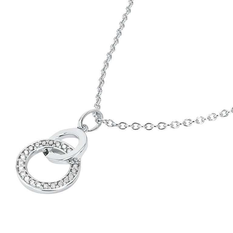 Tom Tailor Damen Halskette 2100575 mit Anhänger Silber 925 synth. Zirkonia