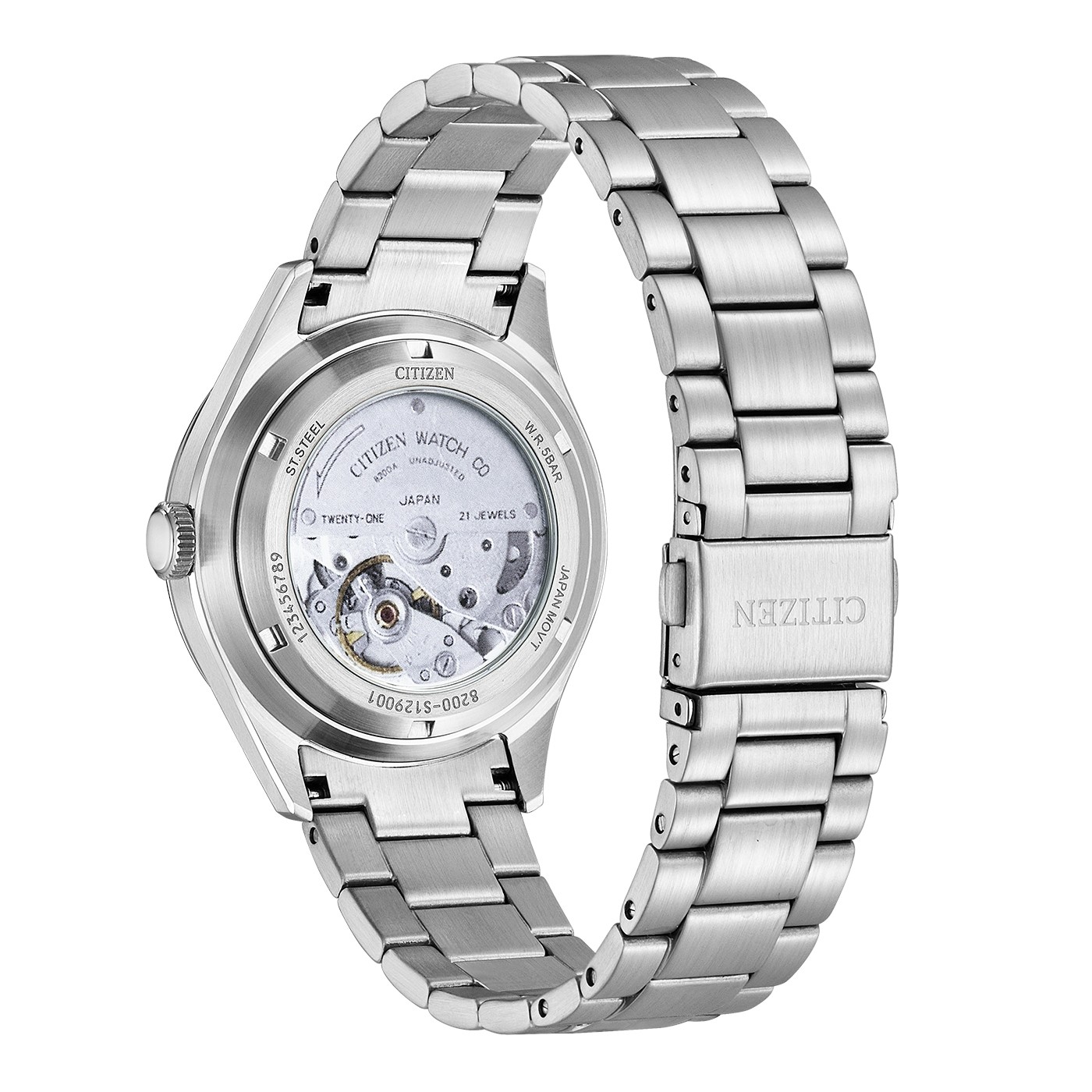 Citizen Herren Armbanduhr NH8391-51XC Automatic Edelstahl grün