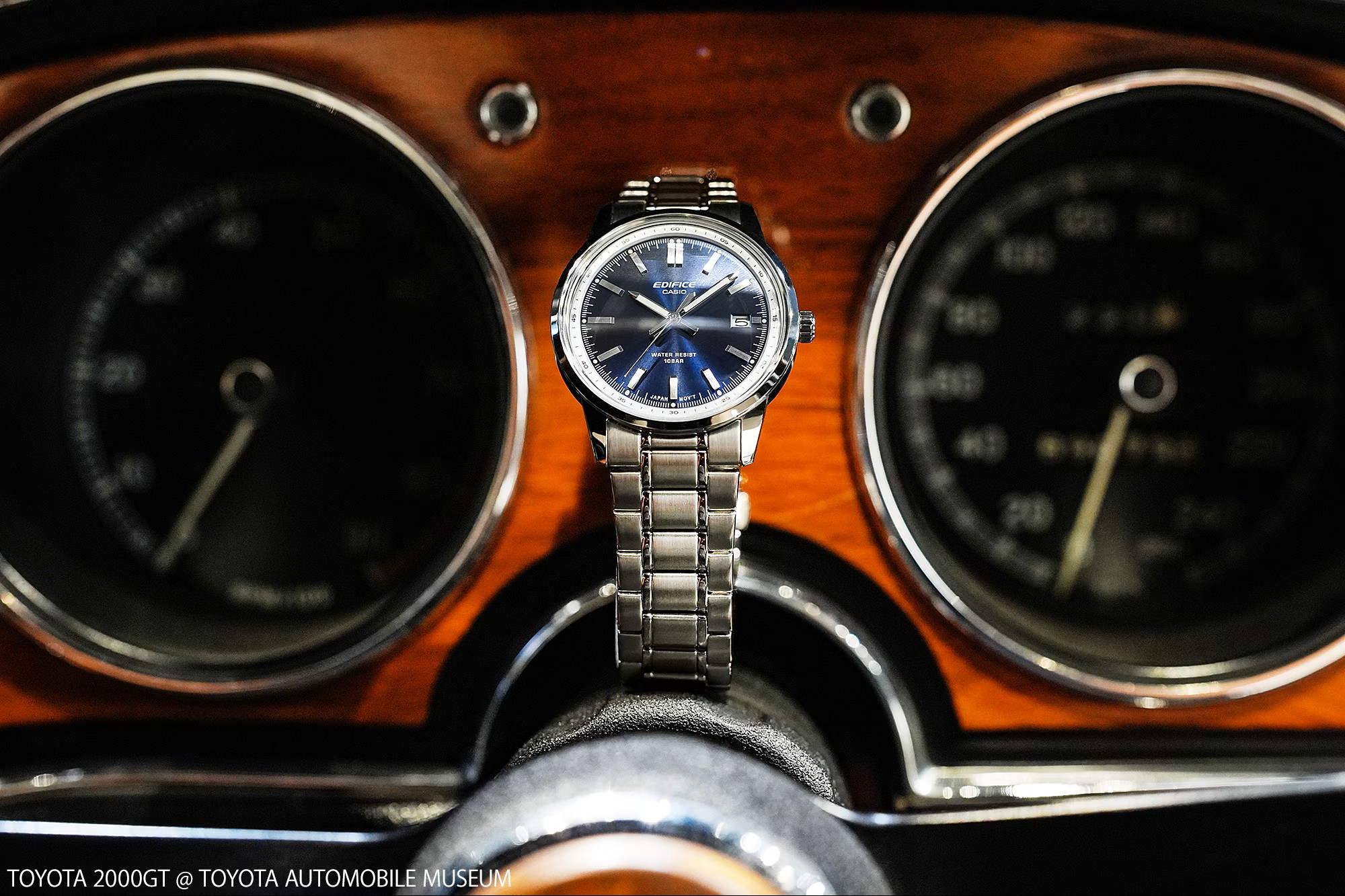 Casio Edifice Armbanduhr EFR-109D-2AER Edelstahl analog Zifferblatt blau