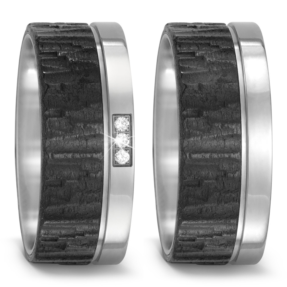 Eheringe Trauringe 52486/001/003/2050 52486/001/000/2050 Titan Carbon