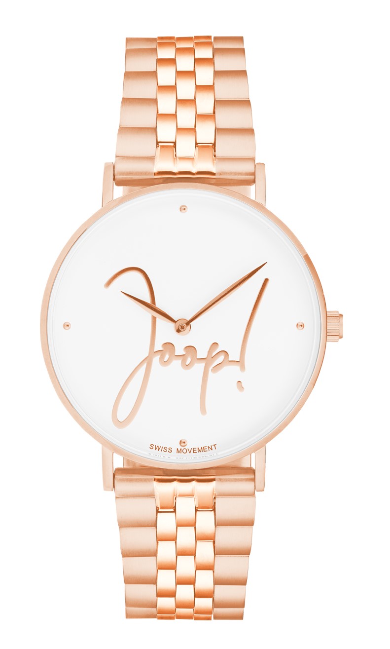 JOOP! Damen Armbanduhr 2028336 Metallband roségold IP